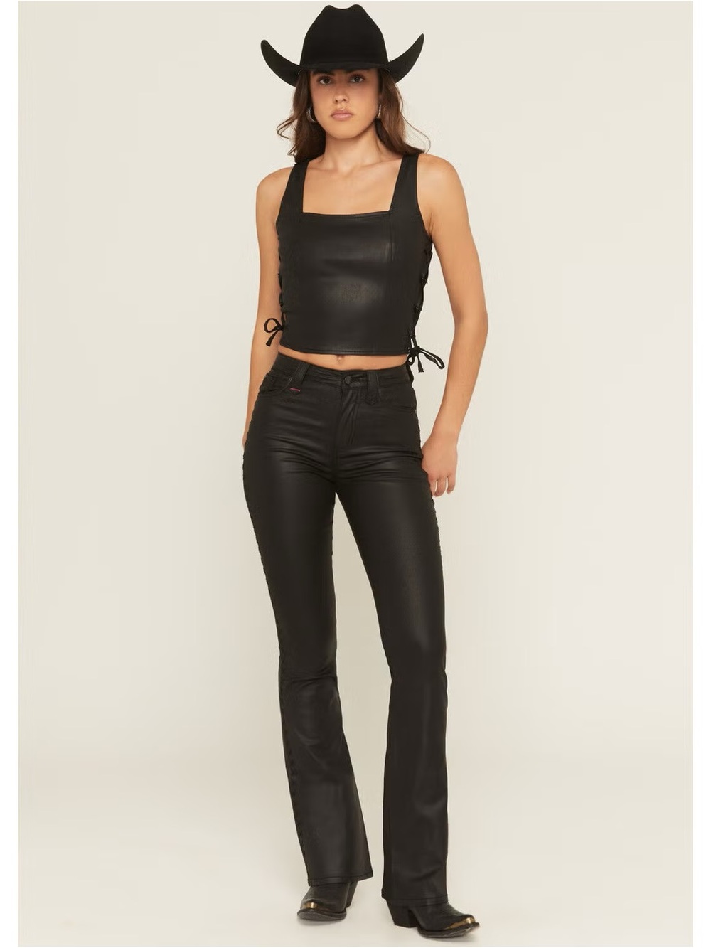 Idyllwind High Rise Coated Bootleg Straight Pant - worn once! Size 2, 32L.